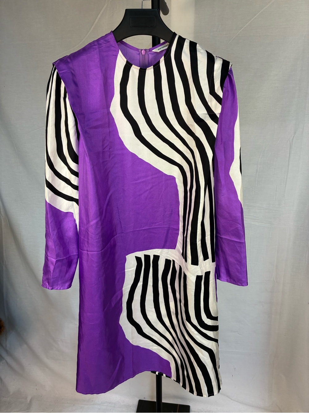 Marimekko 100% Silk Rautias Vuolu Sheath Dress 34
